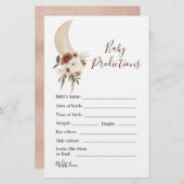 ボホベージュムーンベビーシャワーベビー予測 (正面/裏面)