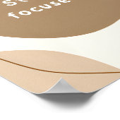 ボホベージュ図感動的示引用文 ポスター (角)