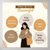 ボホベージュ図感動的示引用文 ポスター (正面)