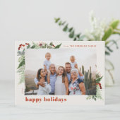 ボホベージュ自然テラコッタウォーター色の緑 シーズンカード (スタンド正面)