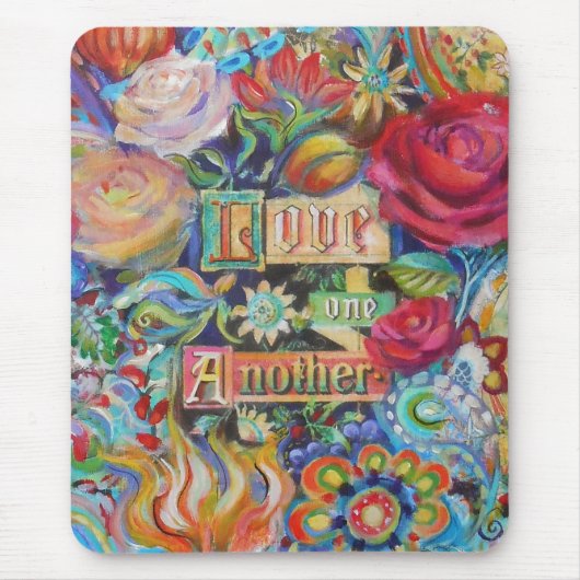 ボホペイズリーラブマウスパッド マウスパッド (正面)