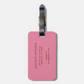 ボホペイズリー数々の色模様モノグラガーリーム ラゲッジタグ (裏面縦)