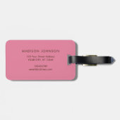 ボホペイズリー数々の色模様モノグラガーリーム ラゲッジタグ (裏面横)