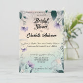 ボホペリウィンクルアンドシルバーブライダルシャワー 招待状 (スタンド正面)