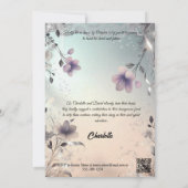 ボホペリウィンクルアンドシルバーブライダルシャワー 招待状 (裏面)