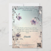 ボホペリウィンクルアンドシルバーブライダルシャワー 招待状 (裏面)