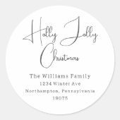 ボホホホリモダンークリスマスすてき封筒用シール ラウンドシール (正面)