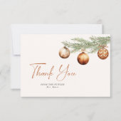 ボホホリデイブライダルシャワーウィンター サンキューカード (正面)