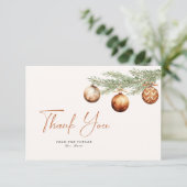 ボホホリデイブライダルシャワーウィンター サンキューカード (スタンド正面)