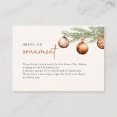 ボホホリデイブライダルシャワーブリンアンオーナメント エンクロージャーカード (正面)