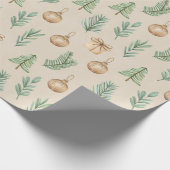 ボホホリデーウォーターカラークリスマス ラッピングペーパー (角)