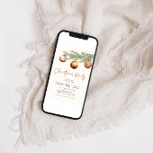 ボホホリデーパーティウィンター招待状 招待状