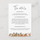 ボホホリデーボタニカル結婚ズ詳細 エンクロージャーカード (正面)