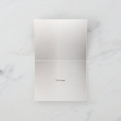 ボホホワイトオーキッドフラワーズブルームーンエレガントパーティー サンキューカード (内部)