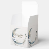 ボホホワイトオーキッドフラワーズブルームーンエレガントパーティー フェイバーボックス (オープン)