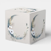 ボホホワイトオーキッドフラワーズブルームーンエレガントパーティー フェイバーボックス (裏面サイド)