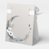 ボホホワイトオーキッドフラワーズブルームーンエレガントパーティー フェイバーボックス (裏面サイド)