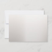 ボホホワイトオーキッドフラワーズブルームーンエレガントパーティー 出欠カード (裏面)