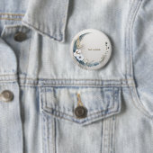 ボホホワイトオーキッドフラワーズブルームーンエレガントパーティー 缶バッジ (インサイチュ)