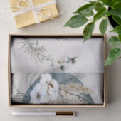 ボホホワイトオーキッドフラワーズブルームーンエレガントパーティー 薄葉紙 (ギフト)