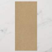 ボホホワイトネイビーピーニーフェイクブラウンクラフト結婚ズ メニュー (裏面)