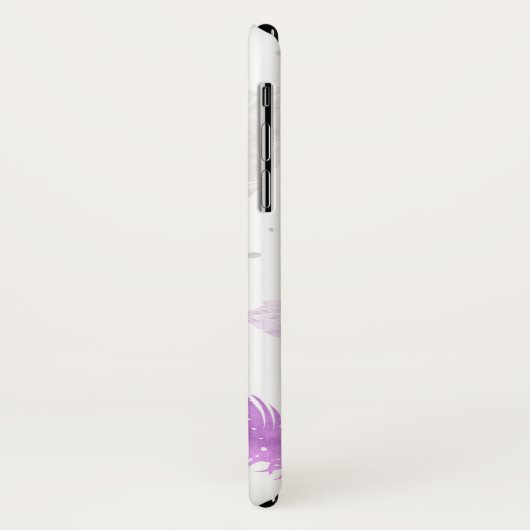 *~*ボホホワイトパステルラベンダーフェザー水玉模様 Case-Mate iPhoneケース (裏面/左)