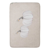 ボホホワイトパンプキンウォーターカラーアート バスマット (正面縦)