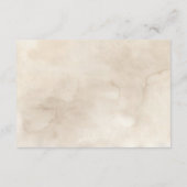 ボホホワイトフローラ&緑のウェディングレセプション エンクロージャーカード (裏面)