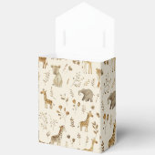 ボホホワイトベージュジャングル動物 フェイバーボックス (見開き)