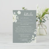 ボホホワイトローズアンドセージグリーン結婚ズ詳細 カード (スタンド正面)