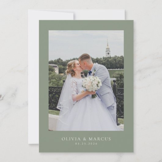 ボホホワイトローズフローラセージ金ゴールドアーチ結婚ズ セーブザデート (裏面)