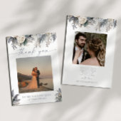 ボホホワイトローズフローラフラワーガーデン結婚ズ サンキューカード