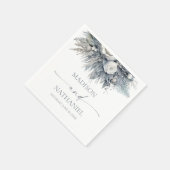 ボホホワイトローズフローラフラワーガーデン結婚ズ スタンダードカクテルナプキン (角)