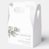 ボホホワイトローズフローラフラワーガーデン結婚ズ フェイバーボックス (オープン)