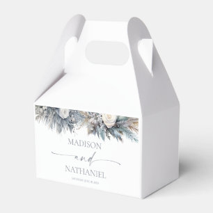 ボホホワイトローズフローラフラワーガーデン結婚ズ フェイバーボックス