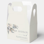 ボホホワイトローズフローラフラワーガーデン結婚ズ フェイバーボックス (オープン)