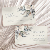 ボホホワイトローズフローラフラワーガーデン結婚ズ プレイスカード