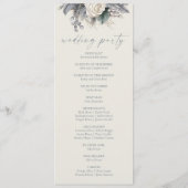 ボホホワイトローズフローラフラワーガーデン結婚ズ プログラム (裏面)