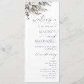 ボホホワイトローズフローラフラワーガーデン結婚ズ プログラム (正面)