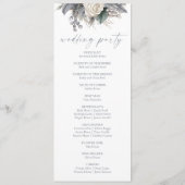 ボホホワイトローズフローラフラワーガーデン結婚ズ プログラム (裏面)