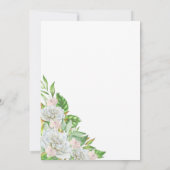 ボホホワイトローゼス | 蘭フローラブライダルブランチ 招待状 (裏面)