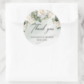 ボホホワイトローゼズガーデンフローラグリーン ラウンドシール (バッグ)