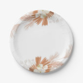 ボホホワイト紙プレート ペーパープレート (正面)