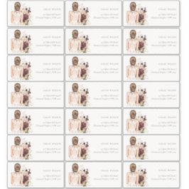 ボホホワイト結婚ズガウンブライド シール