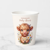 ボホホーホリーカウハイランド牛の赤ちゃんシャワー 紙コップ (裏面)