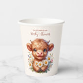 ボホホーホリーカウハイランド牛の赤ちゃんシャワー 紙コップ (正面)