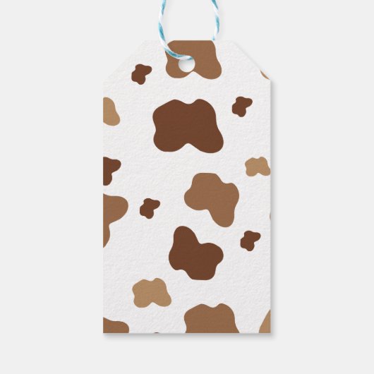 ボホホーホリーカウファーム動物の赤ちゃんシャワー ギフトタグ (裏面)