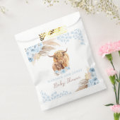 ボホホーホーホビーカウブルーパンパスグラスボーイベビーシャワー フェイバーバッグ (封をした状態)