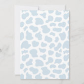 ボホホーホーホビーカウブルーパンパスグラスボーイベビーシャワー 招待状 (裏面)