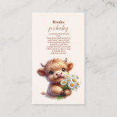 ボホホーホーホーチカウハイランド牛のベビーブックスベビー エンクロージャーカード (正面)